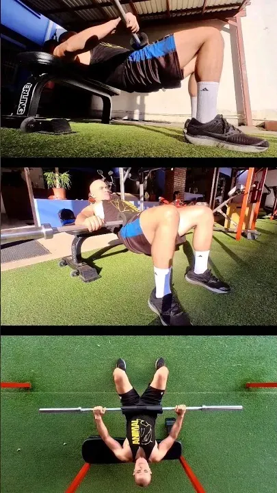 Hip Thrust On Bench With Barbell