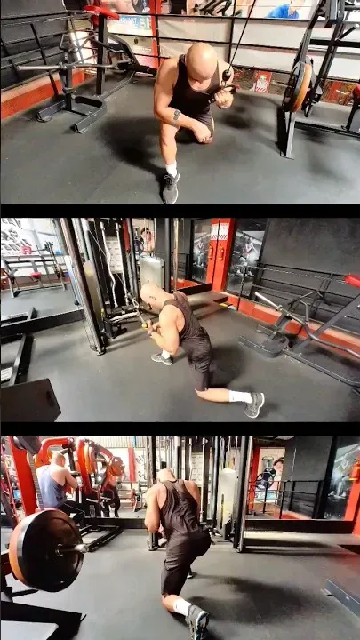 Kneeling Unilateral Cable Pulldown Supinated Grip