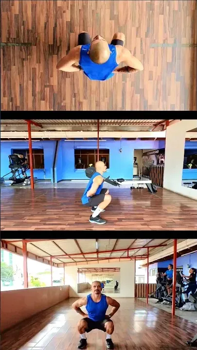 Deep Bodyweight Squat Hands On Hips