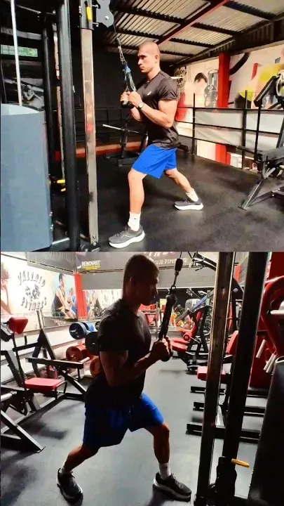 Tríceps Polea Mecate De Pie