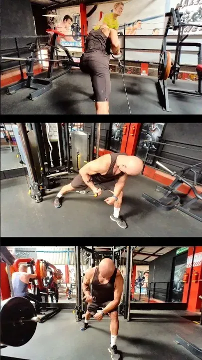 Cable Curl Single Arm From Behind