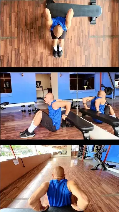 Bench Dips Knees Bent