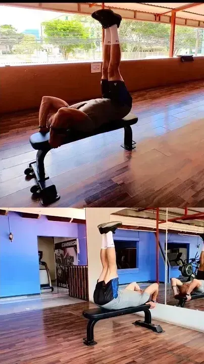 Leg Raise Straight On Bench