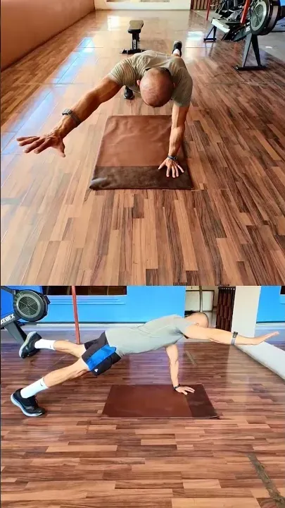Plank One Arm Straight One Leg And One Arm Up