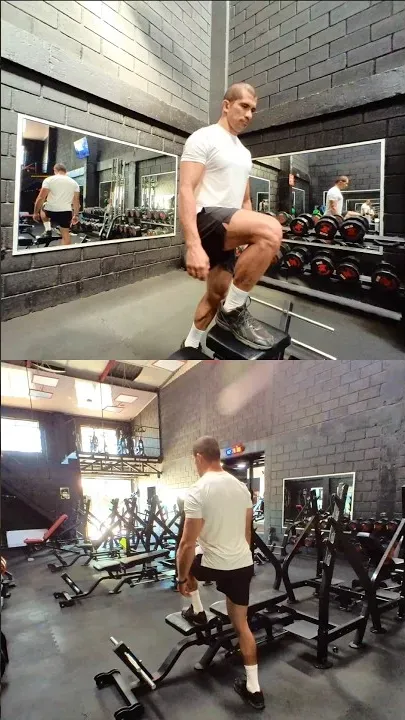 Bench Step Ups Bodyweight Same Leg