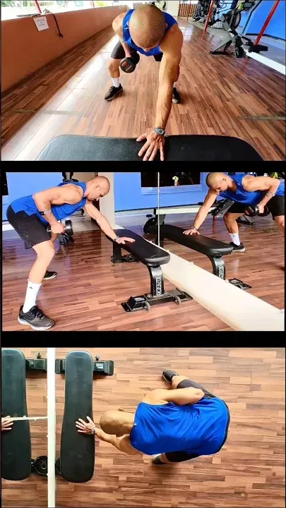 Unilateral Dumbbell Row Standing With Support