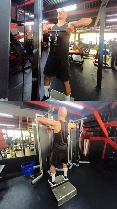 Upright Row Cable Bar