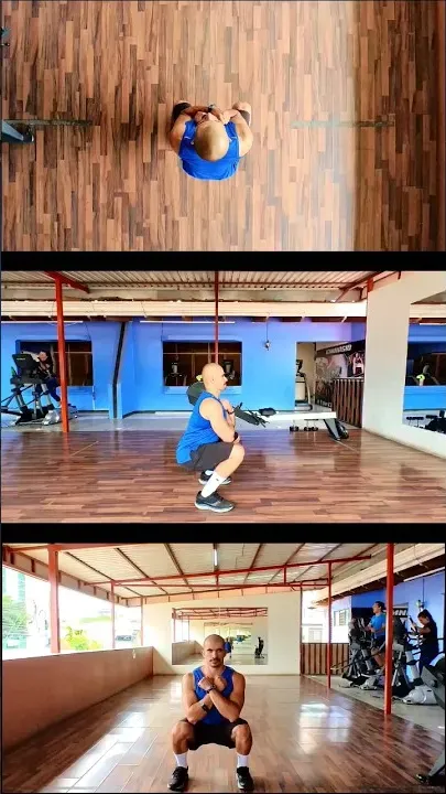 Bodyweight Squat Hands On Chest