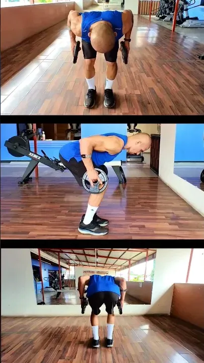 Remo Discos De Pie Simultaneo Cerrado