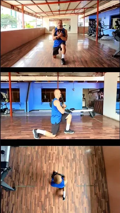 Reverse Lunge Same Leg With Single Plate